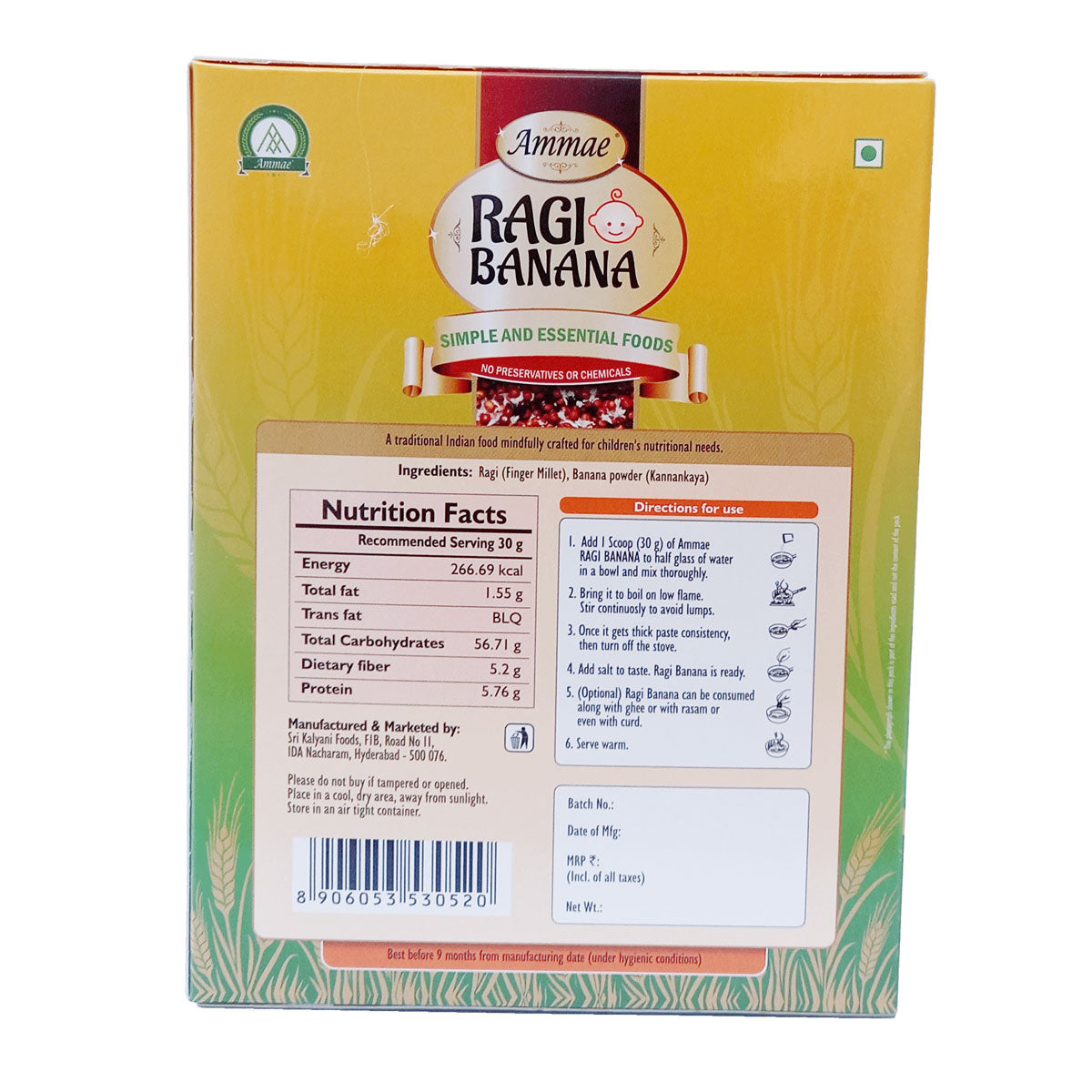 Papmeal, 200g + Papvita, 200g + Ragi Banana, 200g