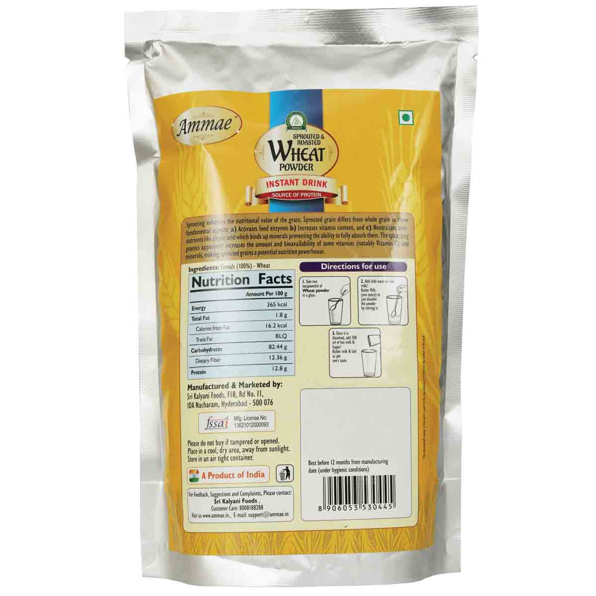 Sprouted Wheat Powder | Multigrain Instant Drink Mix - Ammae Foods India